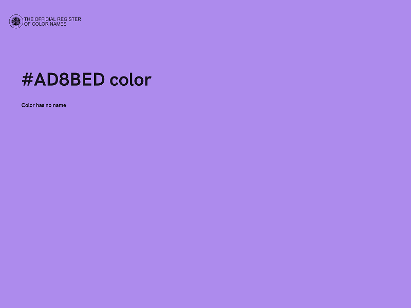 #AD8BED color image