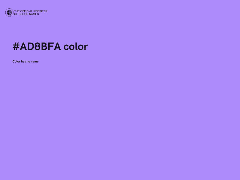 #AD8BFA color image