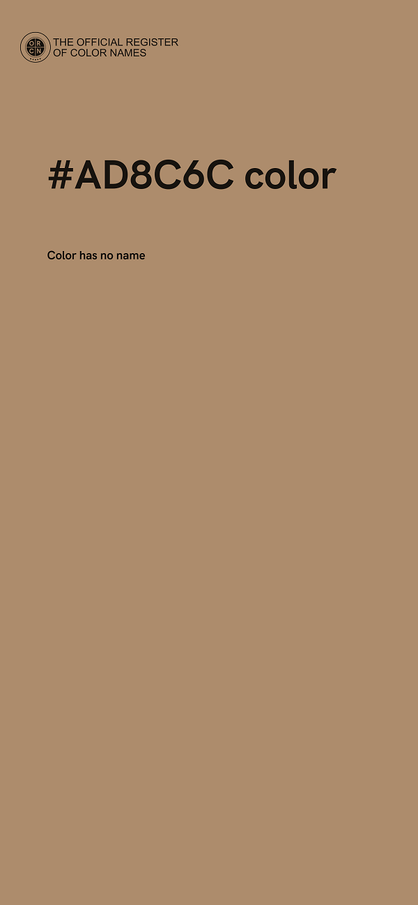 #AD8C6C color image