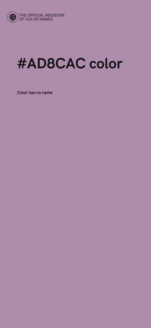 #AD8CAC color image