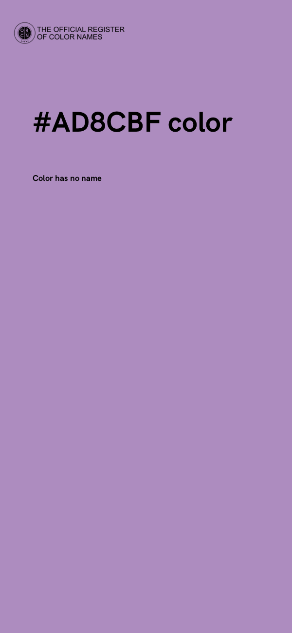 #AD8CBF color image