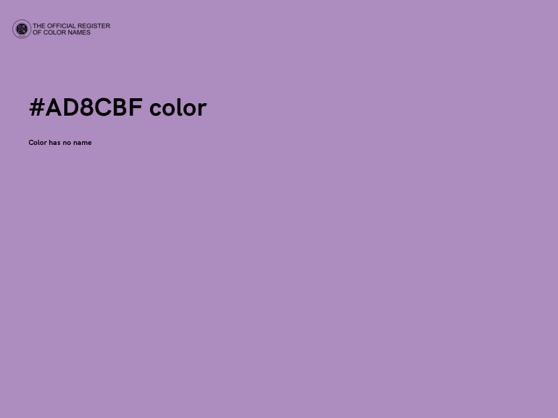 #AD8CBF color image