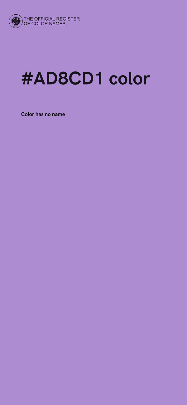 #AD8CD1 color image