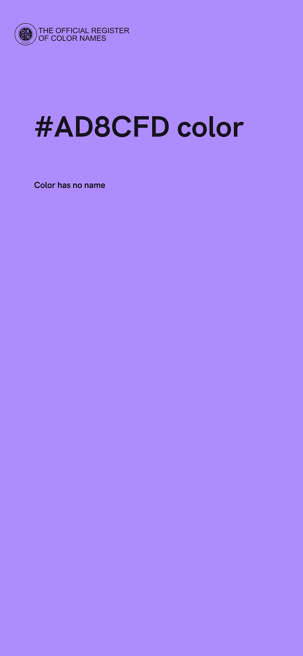 #AD8CFD color image