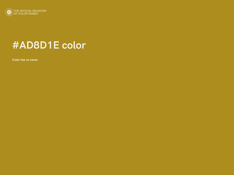 #AD8D1E color image