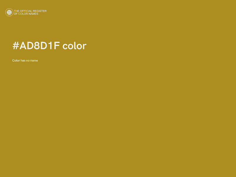 #AD8D1F color image