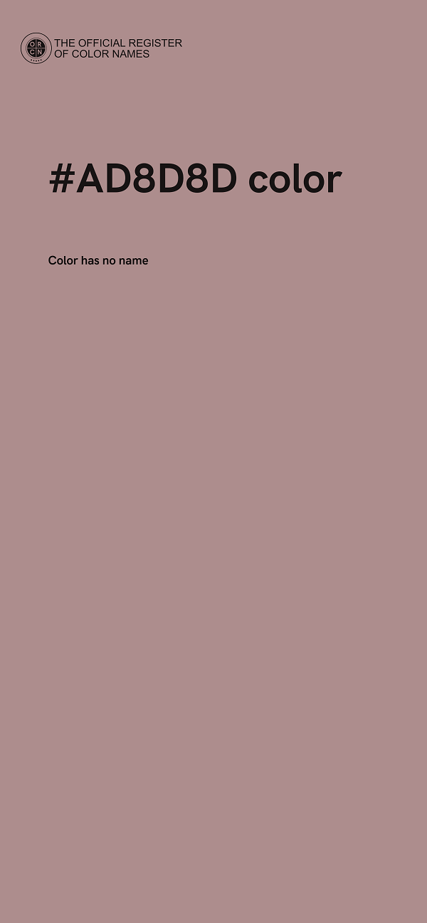 #AD8D8D color image
