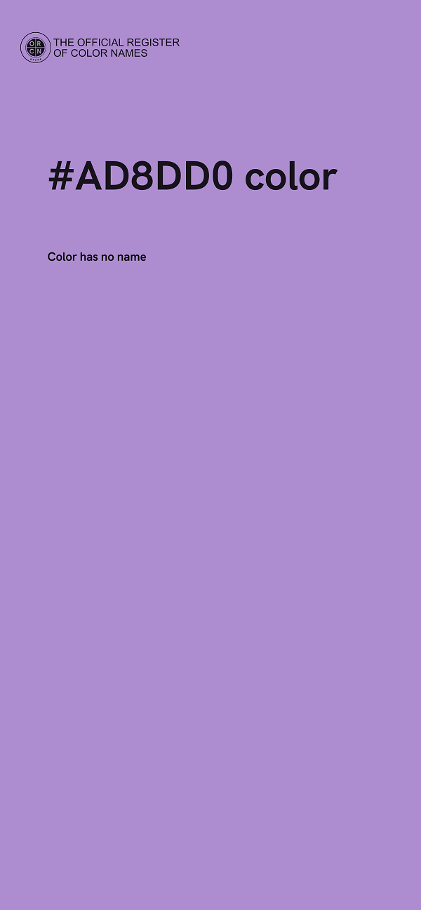 #AD8DD0 color image