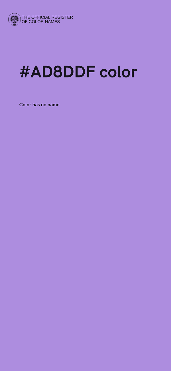 #AD8DDF color image