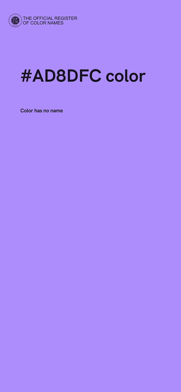 #AD8DFC color image