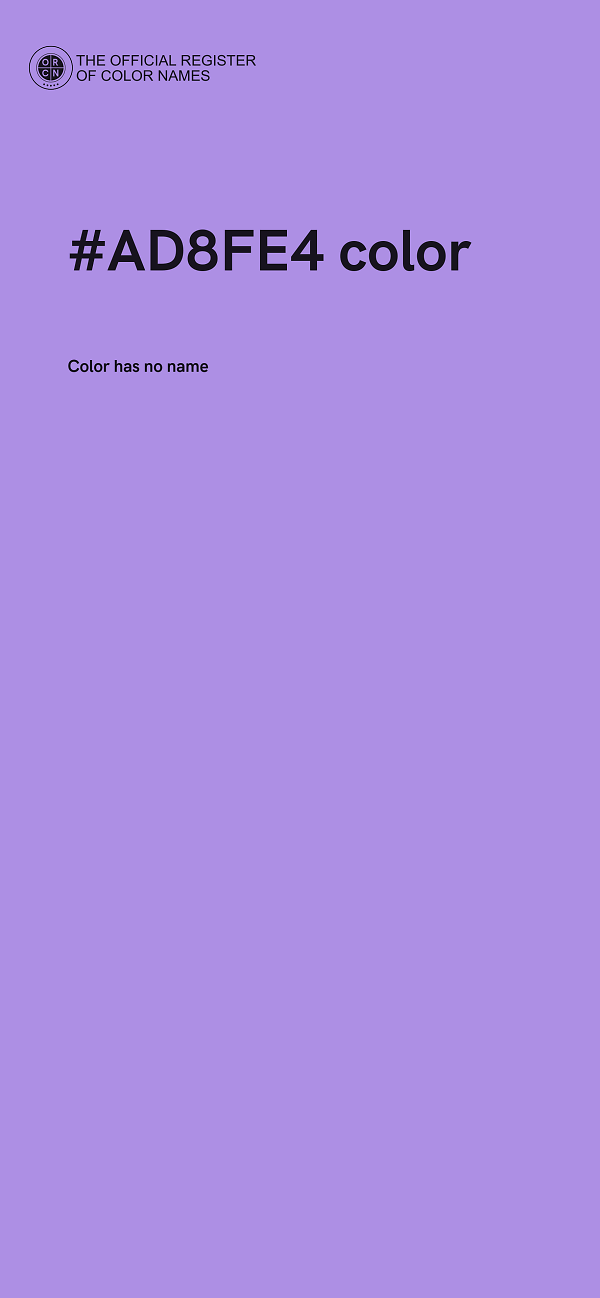 #AD8FE4 color image