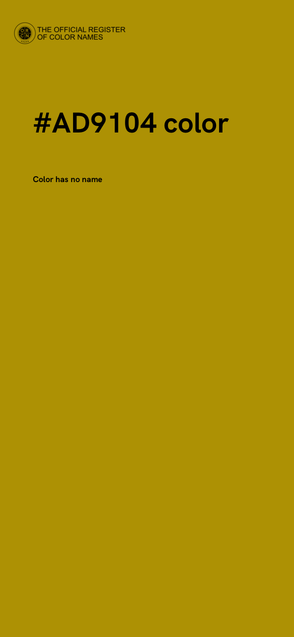 #AD9104 color image