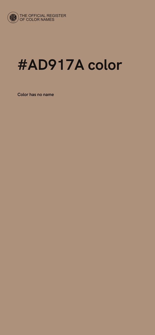 #AD917A color image