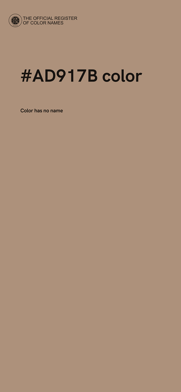 #AD917B color image