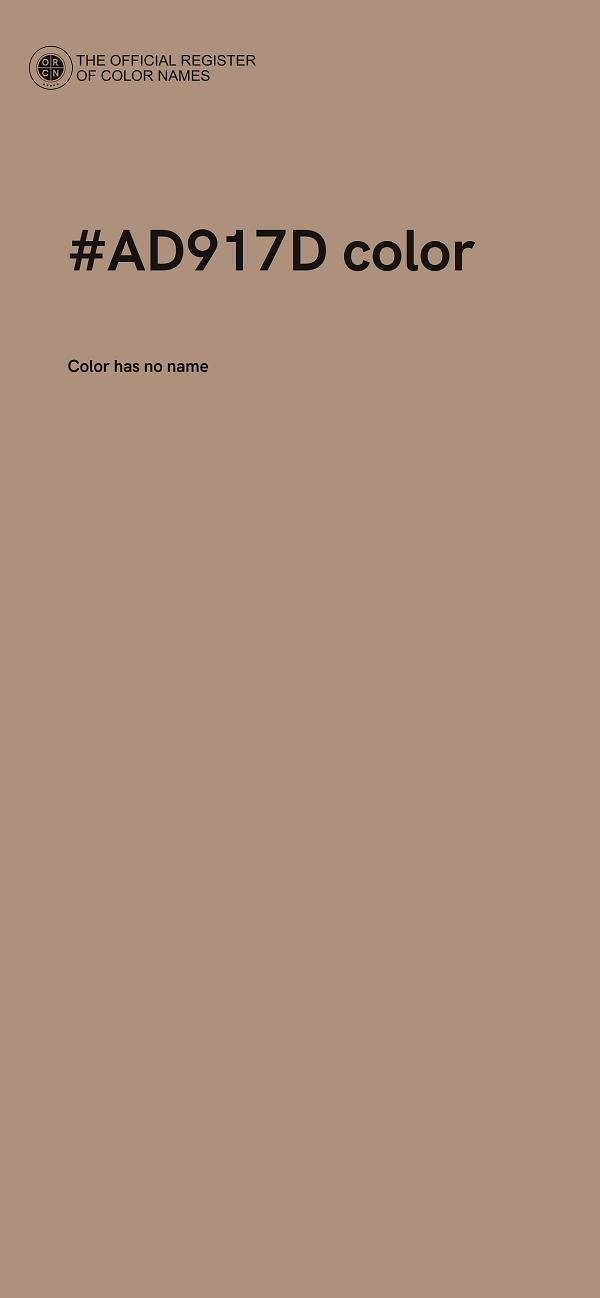 #AD917D color image