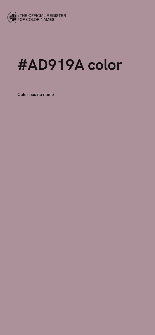 #AD919A color image