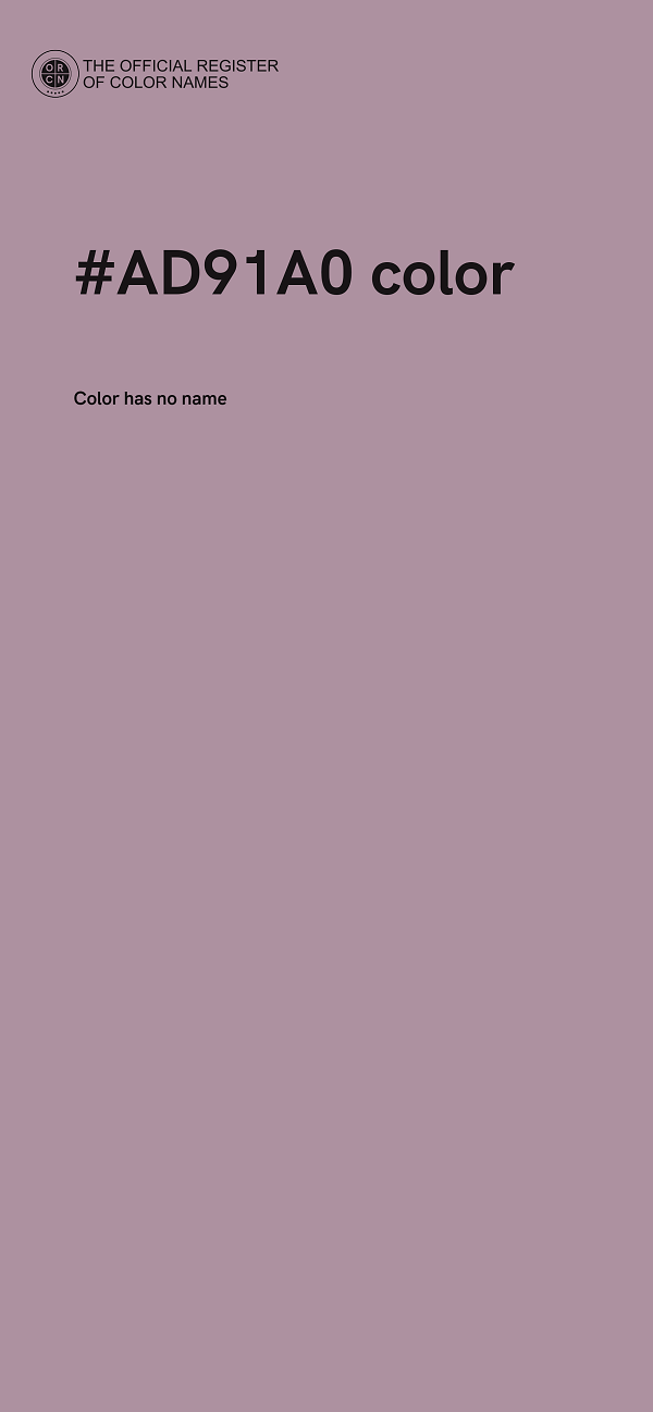 #AD91A0 color image
