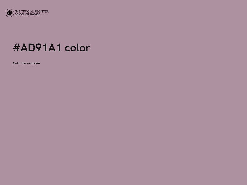 #AD91A1 color image