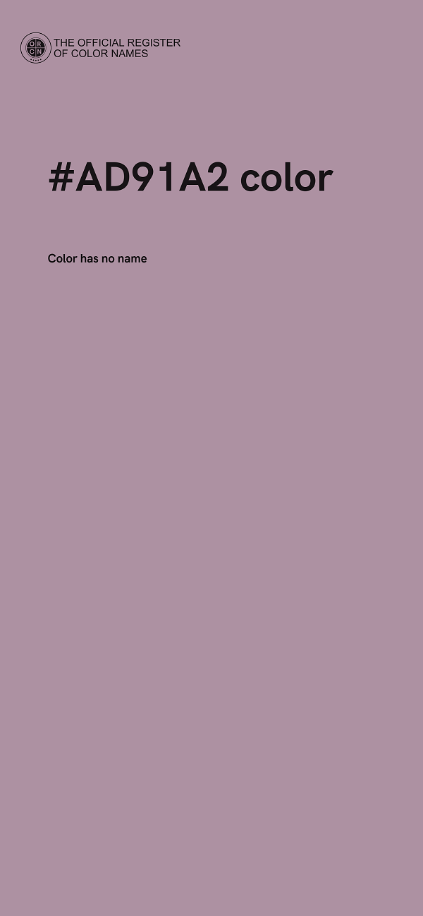 #AD91A2 color image