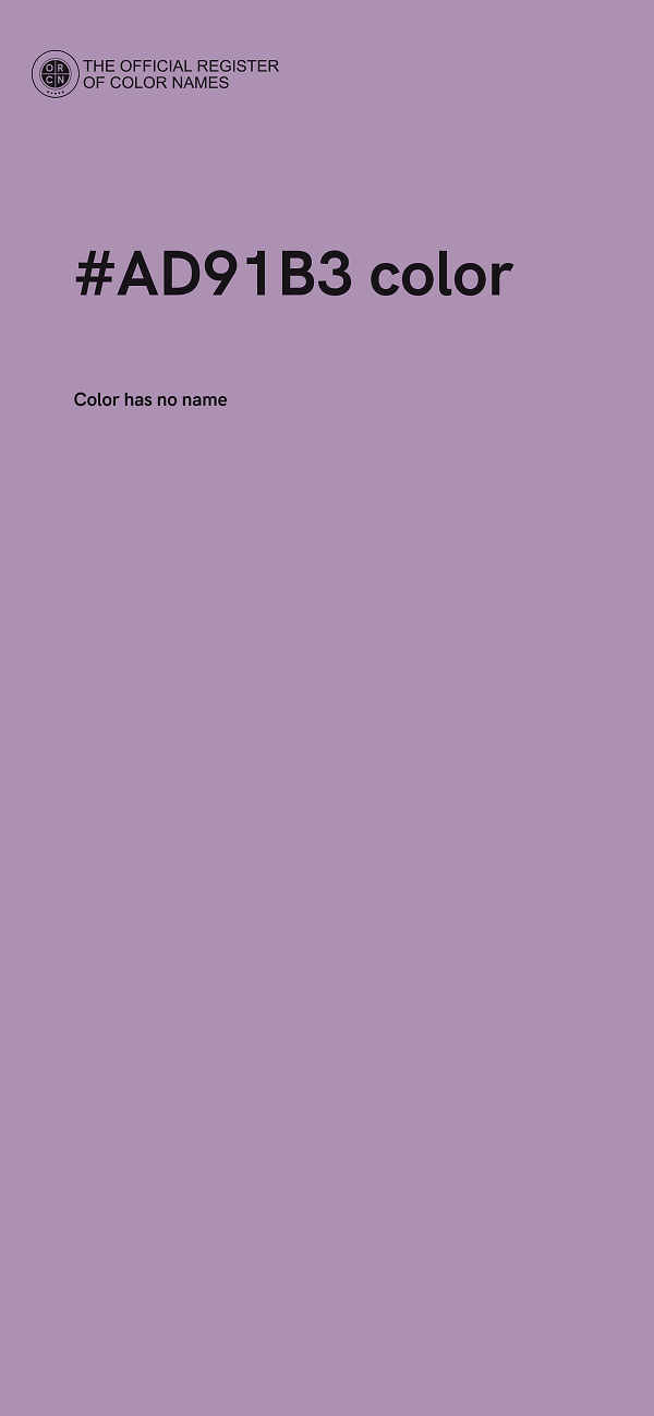 #AD91B3 color image