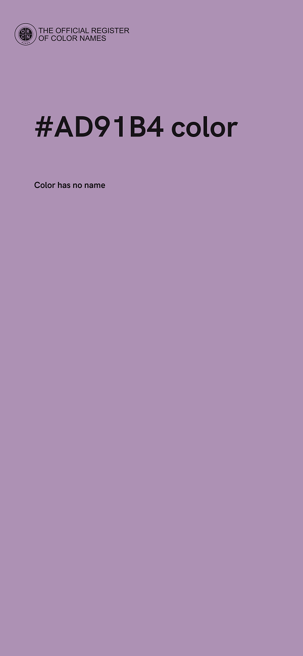 #AD91B4 color image