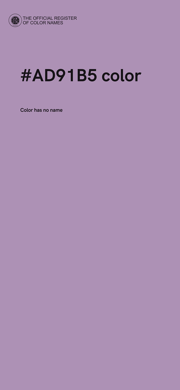 #AD91B5 color image