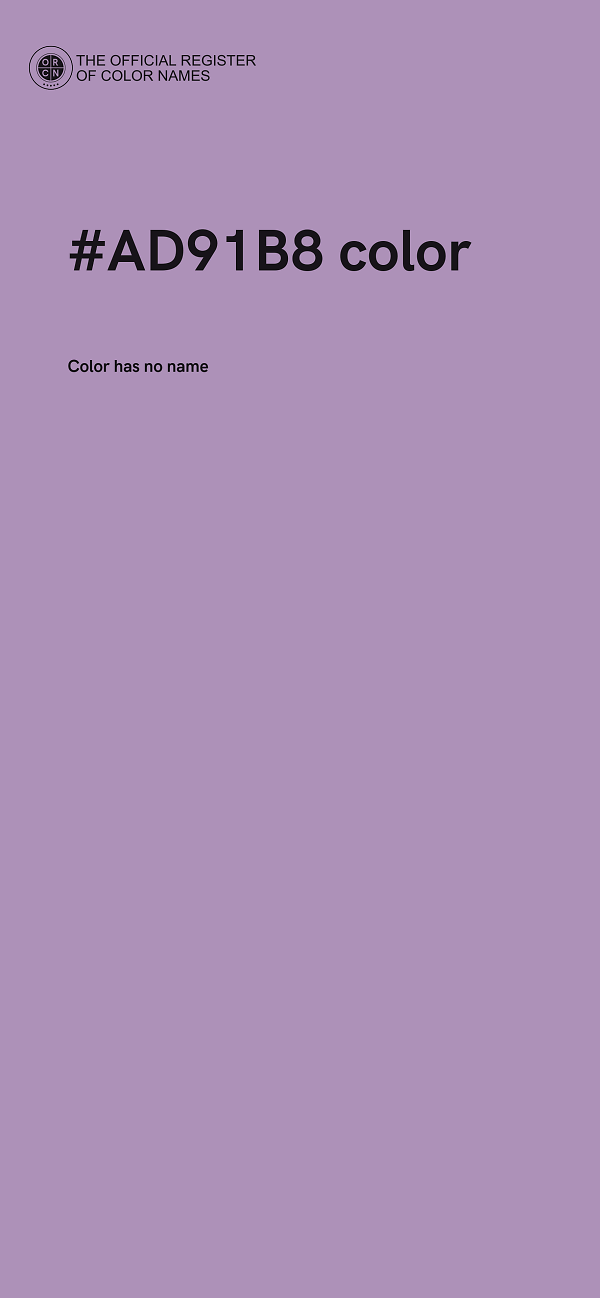 #AD91B8 color image