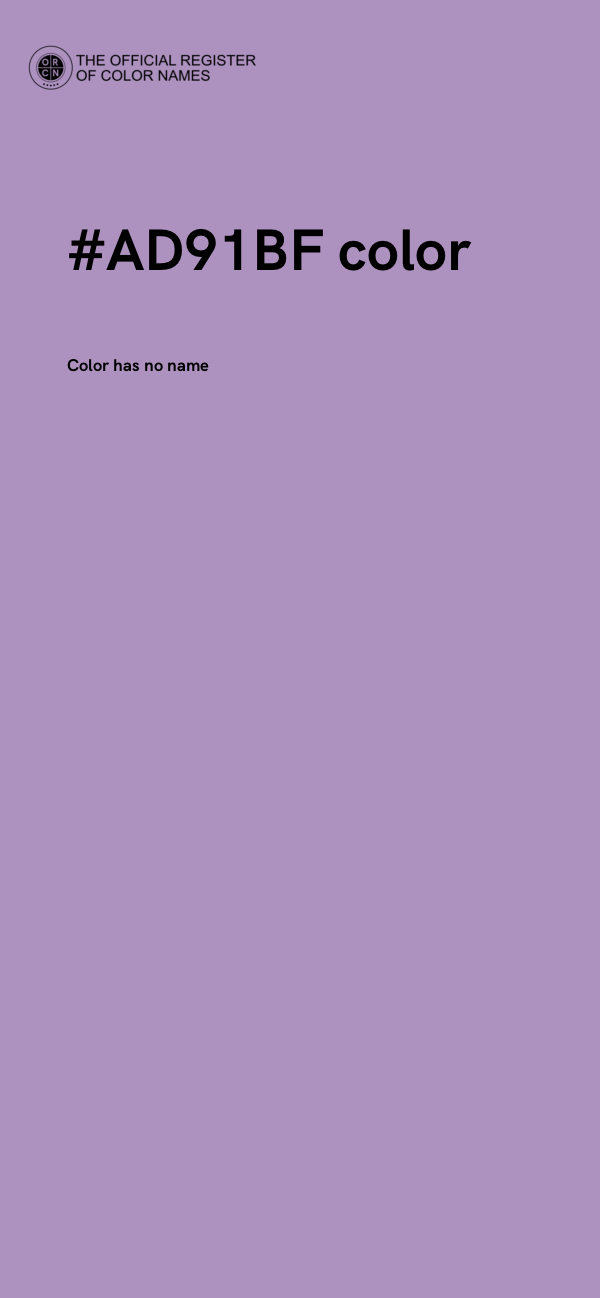 #AD91BF color image