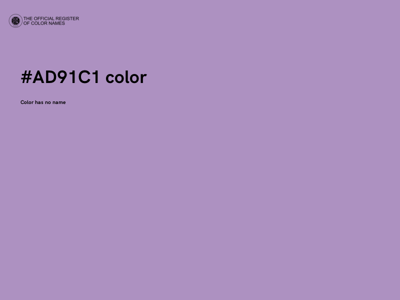 #AD91C1 color image