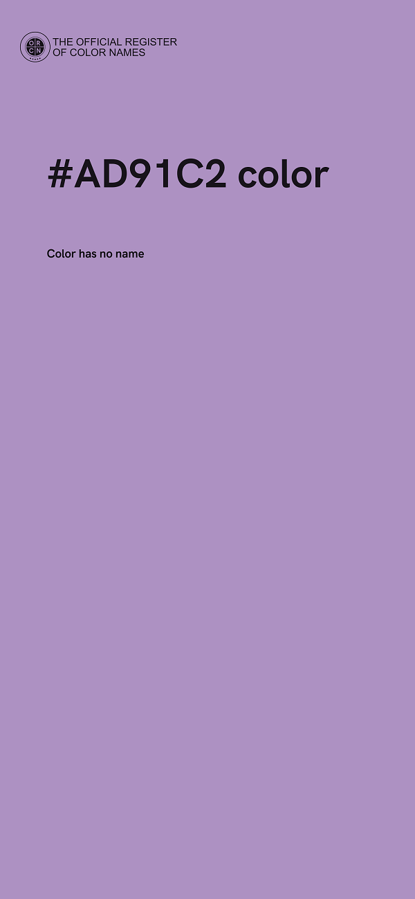 #AD91C2 color image