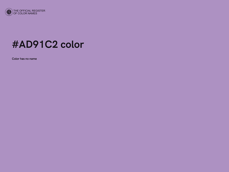 #AD91C2 color image