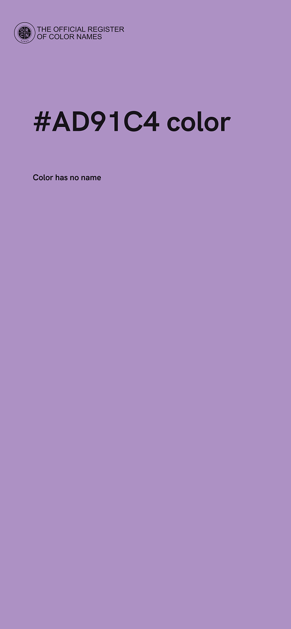 #AD91C4 color image