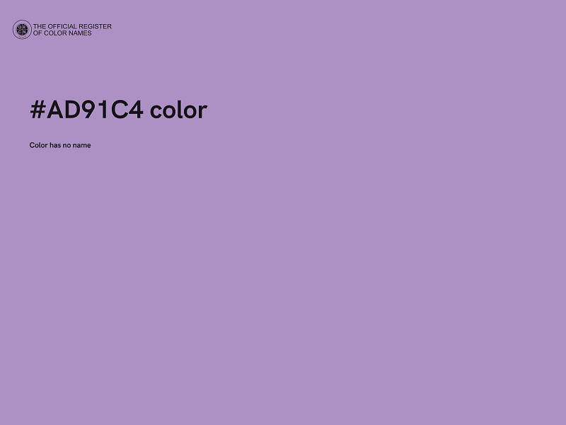 #AD91C4 color image