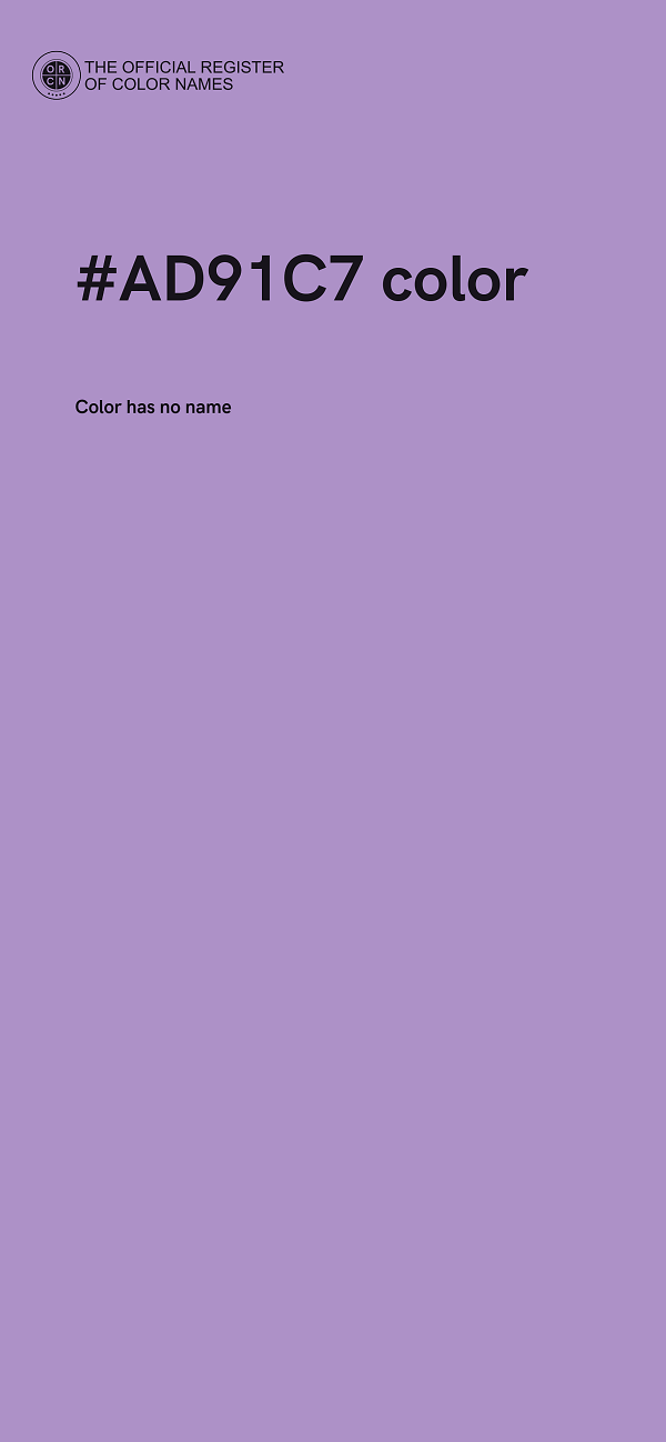 #AD91C7 color image