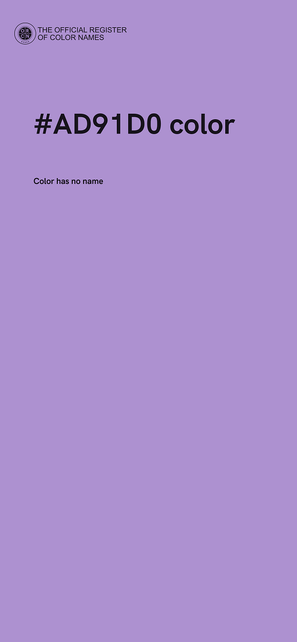 #AD91D0 color image