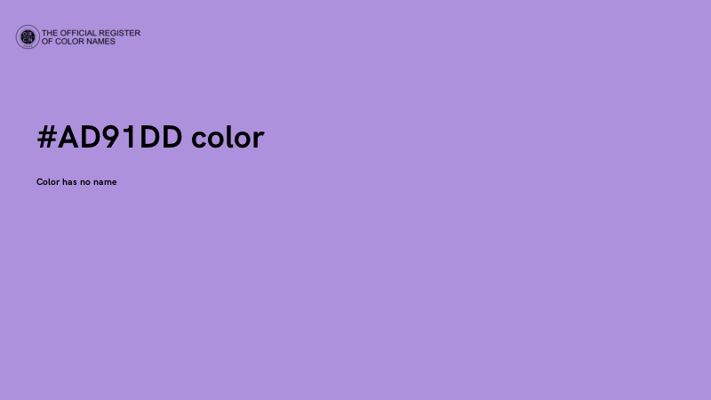 #AD91DD color image