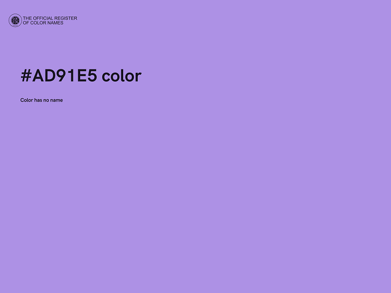 #AD91E5 color image