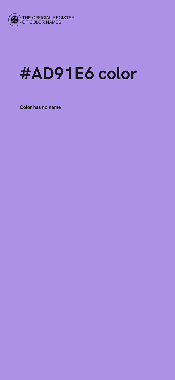 #AD91E6 color image