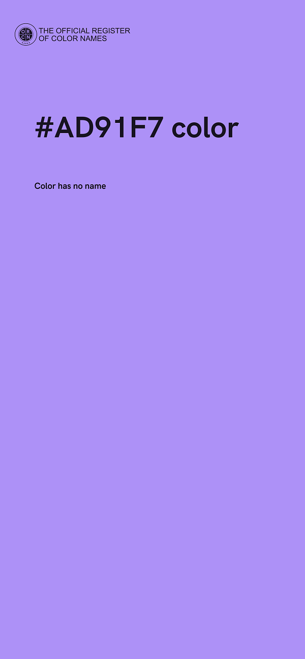 #AD91F7 color image