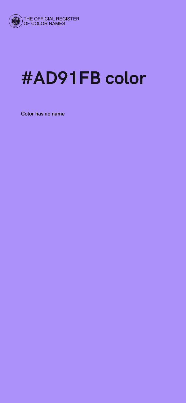 #AD91FB color image