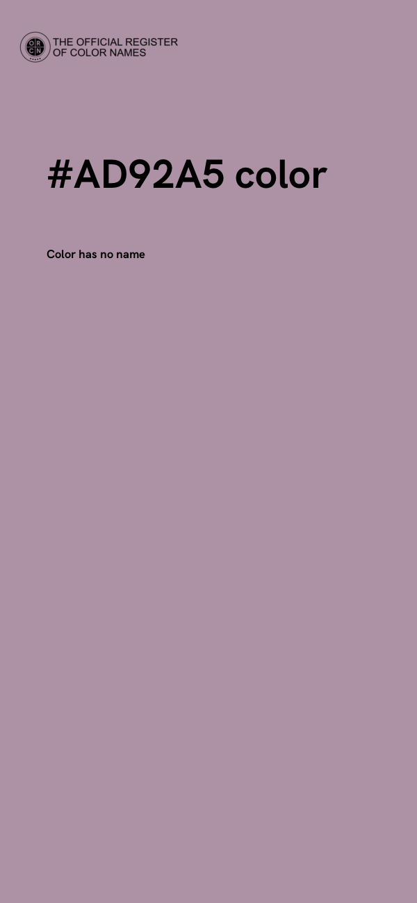 #AD92A5 color image