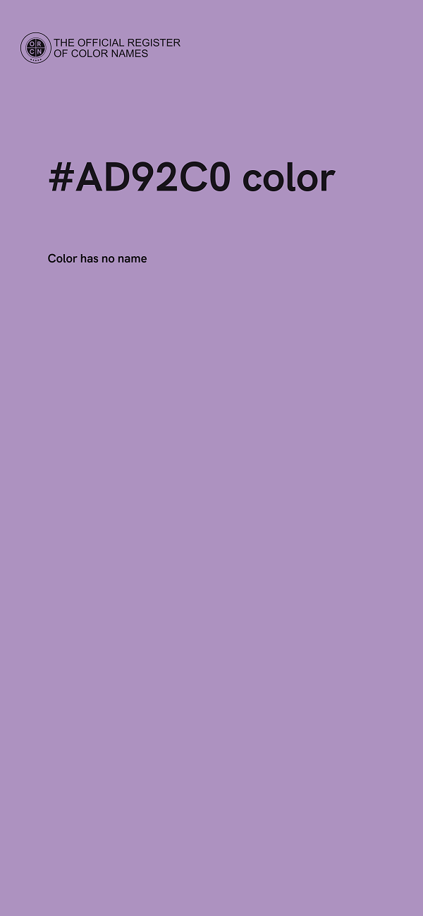 #AD92C0 color image
