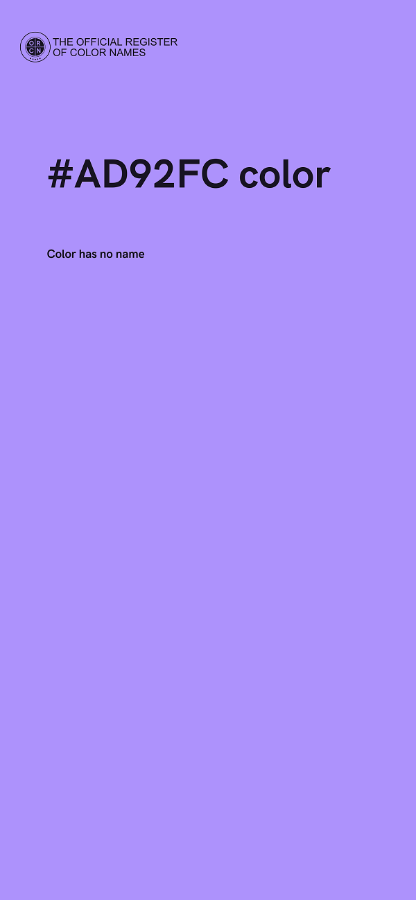 #AD92FC color image
