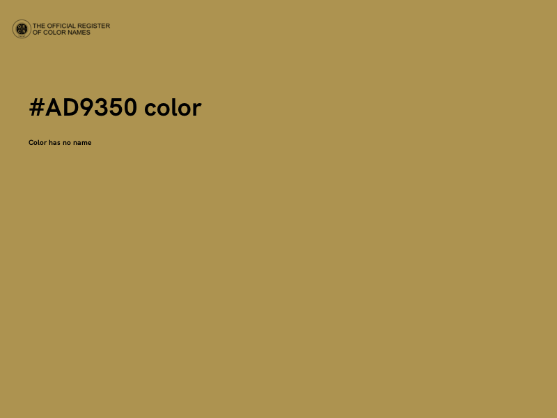 #AD9350 color image