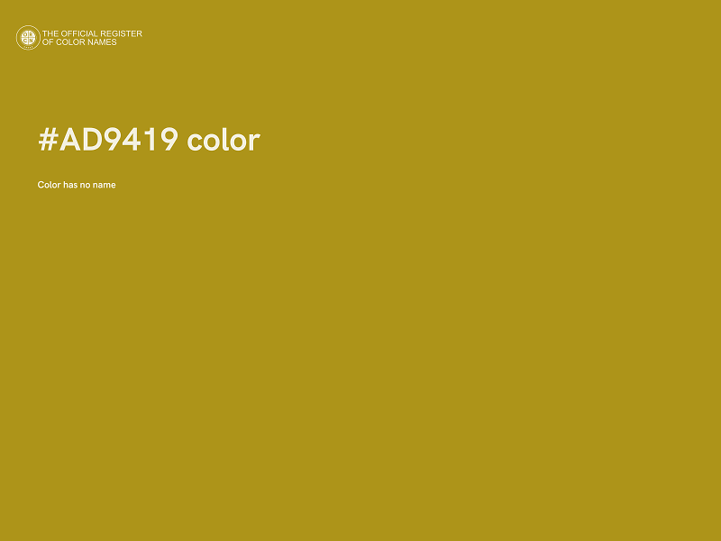 #AD9419 color image