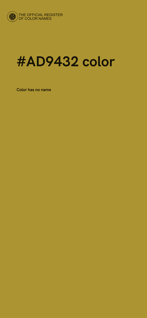 #AD9432 color image