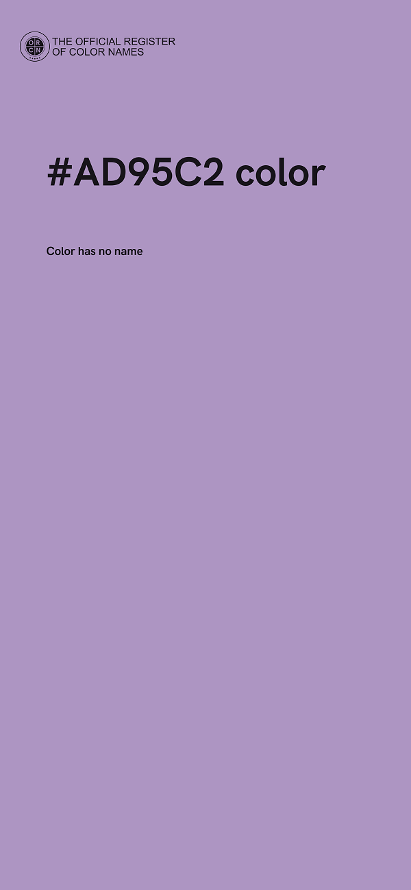 #AD95C2 color image