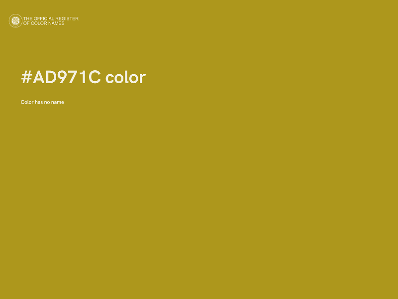 #AD971C color image