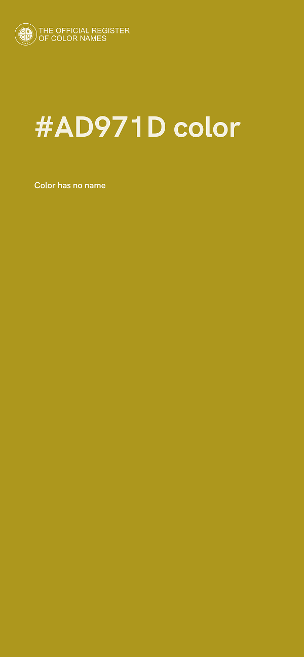 #AD971D color image