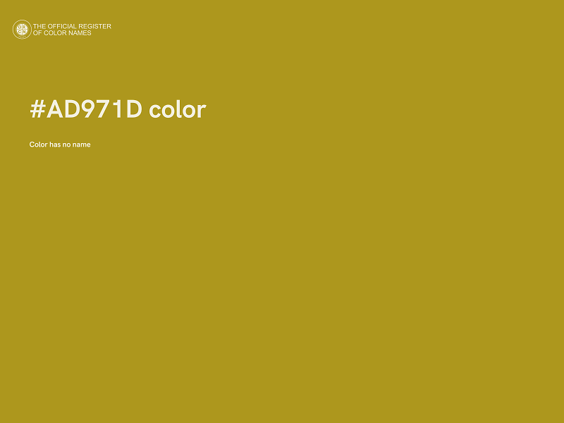 #AD971D color image